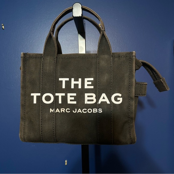 Marc Jacobs Handbags - Marc Jacobs Black Canvas The Small Tote Bag